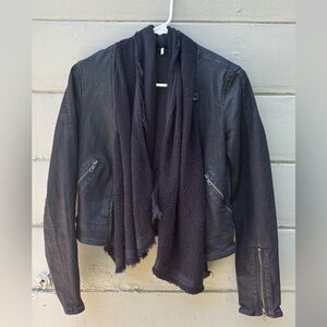 Free People Black Jean Jacket Timeless Design